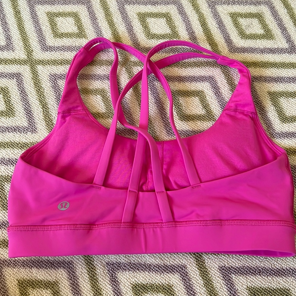lululemon energy bra sonic pink